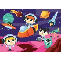 Bluebird Puzzle Enfants Dans l'Espace - 24 pièces thème espace