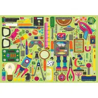 Cobble Hill Puzzle Pièces XXL - Tiroir À Ferrailles Pour Les Geeks - 100 à 149 pièces