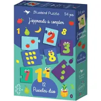 Bluebird Puzzle Puzzle Puzzles duo - J'apprends à Compter - 10 à 25 pièces