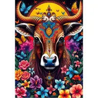 Alipson Puzzle Puzzle La Vache et le Secret des Fleurs - 1000 pièces