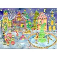 Grafika Puzzle Patiner en Attendant Noël - 1500 pièces
