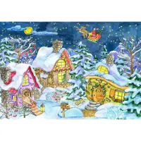 Grafika Puzzle La Viste du Père Noël - 1000 pièces
