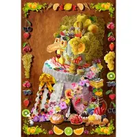 Bluebird Puzzle Puzzle La Cantatrice Gâteau inspirée par Arcimboldo - 1000 pièces