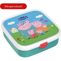 Mepal Boîte à Déjeuner Bento Campus - Peppa Pig, Lunch box, Multicolore, Turquoise