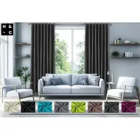 Home & comfort Home&Comfort Rideaux occultants - 3 couches - 95 % de protection contre la lumière - 150/300 x 250 cm