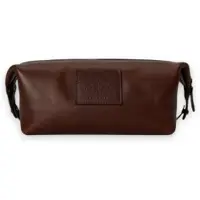 Ralph Lauren pour homme. 405P16229001 Nécessaire de toilette en cuir Heritage marron (OSFA), Casuel