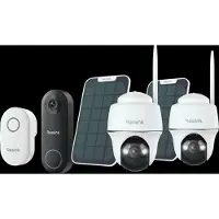 Reolink Argus B430 Lot de 2 + Solar Panel + D340W + Chime