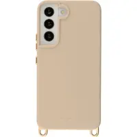 Selencia Coque arrière Rivièra avec MagSafe avec crochets amovibles pour Samsung Galaxy S22 - Milky Latte