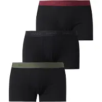 HUGO Boxers olive / bourgogne / noir