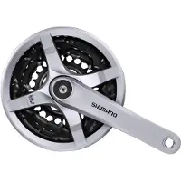 Shimano Fc-ty501 Crankset Argenté 175 mm / 42/34/24t
