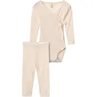 Copenhagen Colors Set - Leggings/body croisé m/l - Laine - Cream - - 62 - Body M/L