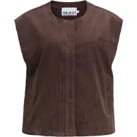 Object Gilet 'OBJPELLA' marron
