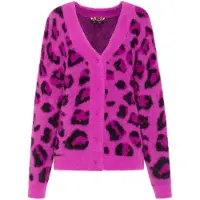 MyMo ROCKS Cardigan fuchsia / rose foncé / noir