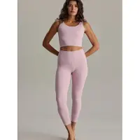 Hey Honey Leggings 'Cropped & Ribbed Leggings' rose pastel