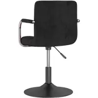 vidaXL Tabouret de bar noir velours