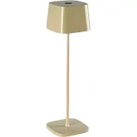 Konstsmide Lampe de table Capri Rechargeable brun sable brillant