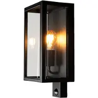Konstsmide Lampe murale Carpi Noir avec capteur