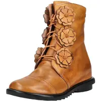 LAURA VITA Bottines à lacets camel