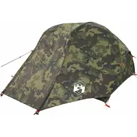vidaXL Tente de pêche 3 personnes camouflage imperméable
