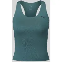 Puma T-shirt Tad Essential 2 en 1, sans manches, couleur verte, taille S, pour femme, couleur verte, taille S