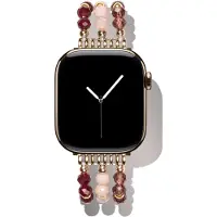 IDEAL OF SWEDEN Beaded Watch Band pour Apple Watch | 38/40/41/42 mm - Boho Desert Plum