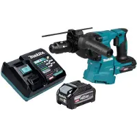 Makita Marteau combiné sans fil HR 012 GU101 40 V max. 3,3 J SDS plus Brushless + 1 batterie 4,0 Ah + chargeur