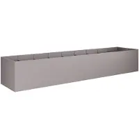vidaXL Pot de jardin d'extérieur, aspect rouille, 360 x 80 x 60 cm, acier résistant aux intempéries