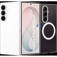 Samsung Galaxy Z Fold 8 Ultra 512 Go Blanc 5G + Back Cover Carbone avec Aimant Noir