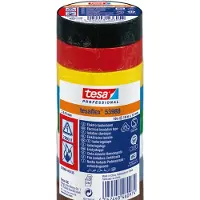 TESA Ruban isolant 53988-00135-00 marron, vert, jaune, jaune-vert, blanc, gris, bleu, rouge, noir, noir (L x l) 10 m x 1