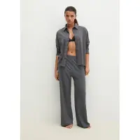 Marc O'Polo Pantalon de pyjama ' Loungewear-Styles ' gris foncé / gris chiné