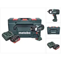 Metabo Visseuse à chocs sans fil SSW 18 LTX 1750 BL 18 V 1 750 Nm 3/4" sans balais + 1 batterie 8,0 Ah + chargeur + metaBOX