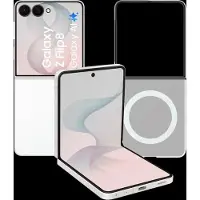 Samsung Galaxy Z Flip 8 256 Go Blanc 5G + Back Cover avec Aimant Transparent