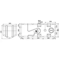 Osculati Waste Water Tank With Macerator Pump 115l 38 Mm 24v Bleu