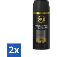 Axe Ax – Déodorant spray pour le corps – 48 heures de fraîcheur – Gold Temptation – 150 ml - Pack économique - 2 pièces
