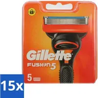 Gillette - Fusion 5 - Lames de rechange - 5 lames de rechange - Pack économique - 15 pièces