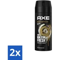 Axe - Déodorant corps en spray - 48h Non Stop Fresh - Gold Temptation - Gold Amber - 150 ml - Pack avantage - 2 pièces
