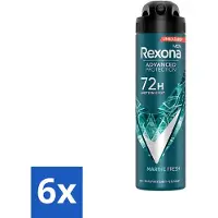 Rexona Men – Déodorant spray – Protection prolongée – Marine Fresh – Antisudorifique et transpirant – 150 ml – Pack économique – 6 pièces