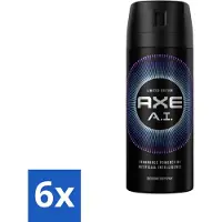 Axe Ax – Édition limitée – Déodorant spray pour le corps – AI – 150 ml - Pack économique - 6 pièces
