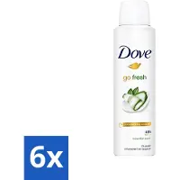 Dove Go Fresh - Deospray - Gurke - 150 ml - Vorteilspack - 6 Stücke