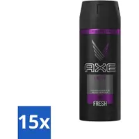 Axe Ax - Déodorant spray pour le corps - 48 heures de fraîcheur - Excite - 150 ml - Pack économique - 15 pièces