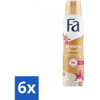 Fa Pflege Fa - Oriental Moments - Déodorant spray - Rose du désert & bois de santal - 150 ml - Pack économique - 6 pièces