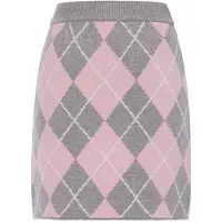 MyMo ROCKS Jupe gris chiné / rose / blanc