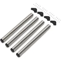 Emuca 60 Mm Steel Table Legs Argenté