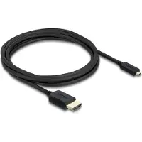 DeLOCK Koaxiales High Speed HDMI Kabel HDMI Stecker zu Micro HDMI Stecker 8K 60 (3 m), Câble vidéo, Noir