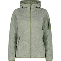 CMP Polaire à capuche épaisse en maille chinée femme Knit-Tech