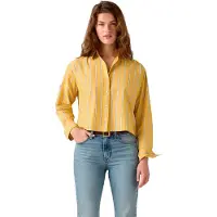 Levi's Harlie Cropped Long Sleeve Shirt Jaune XS Femme
