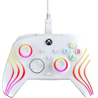 PDP Manette filaire Afterglow Wave pour Xbox Series X/S/Xbox One/PC Blanc