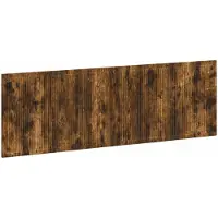 vidaXL Tête de lit murale EDE, bois imitation chêne fumé