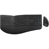 Perixx Ensemble clavier et souris PERIDUO-614 DE, sans fil, ergonomique, noir