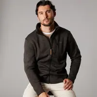 True North Veste Homme en Polaire plate Noir